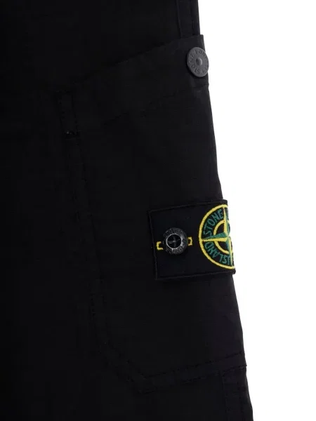 Spodnie cargo dziecięce Stone Island czarne