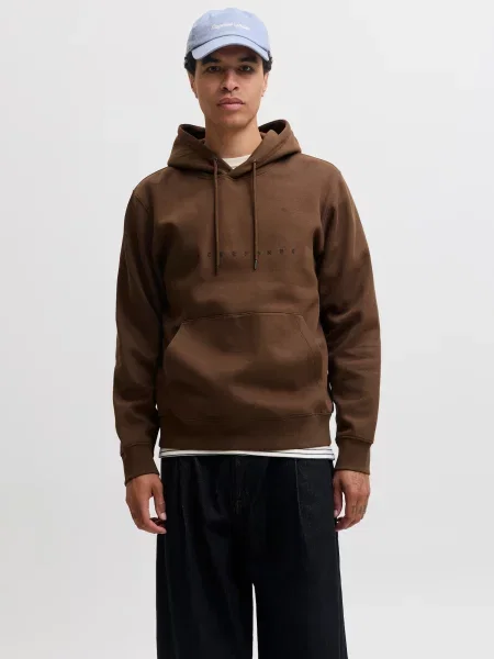 JACK & JONES Mikina JJESTAR čokoládová