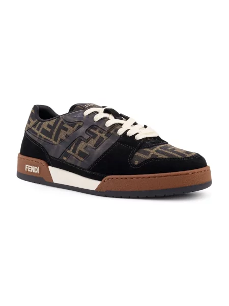 Sneakersy Fendi skórzane czarne