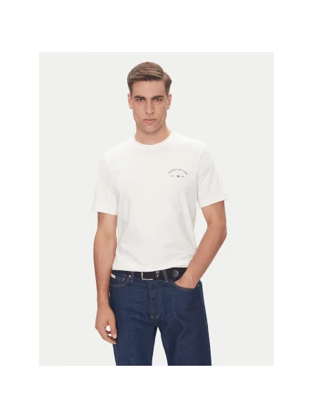 Tommy Hilfiger Majica Hotel Regular Fit bela