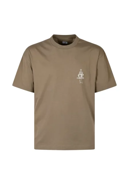 Scurt tricou C.p. Company din jerseu cu autograf