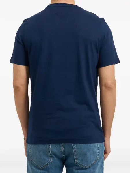 Tricou Tommy Hilfiger scurt albastru