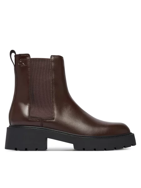 Bokacsizma Calvin Klein Chunky Chelsea Boot Pol Lth fekete