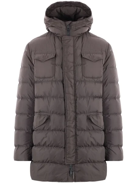 Palton Herno cu glugă gri