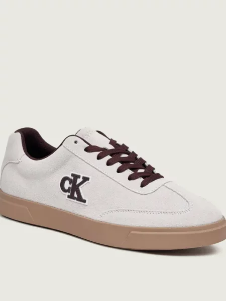 Sneakerși Calvin Klein din piele alb
