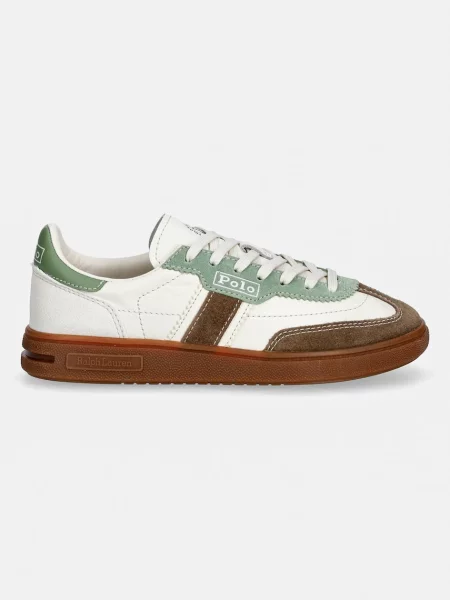 Sneakerși Polo Ralph Lauren din piele alb
