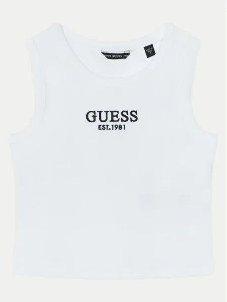 Guess Felső Regular Fit fehér