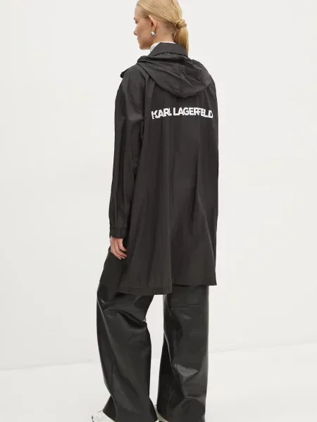 Karl Lagerfeld Geacă de primăvară-toamnă negru alb