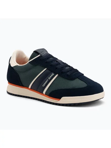 Pantofi bărbați Tommy Jeans Retro Runner Cleated Winter dark night navy albastru închis