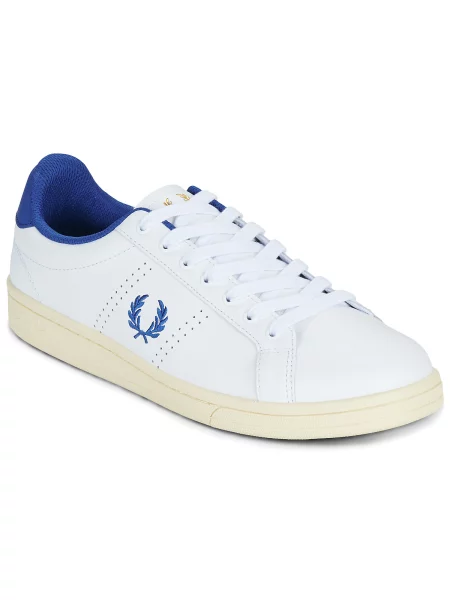 Usnjene superge Fred Perry bela