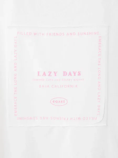 Wzorzysty t-shirt złamana biel Teen XXS MANGO TEEN