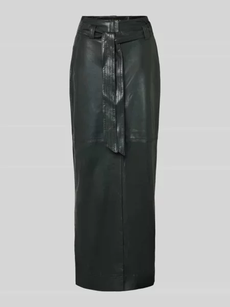 Dopasowana spódnica midi z bocznymi wpuszczanymi Model VACARO' Boss Orange