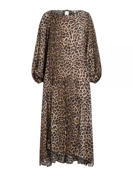 AllSaints rochie JANE LEPPO maxi evazati negru