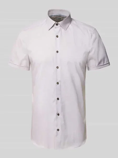 Koszula biznesowa o kroju slim fit z kołnierzykiem typu kent Olymp Level 5