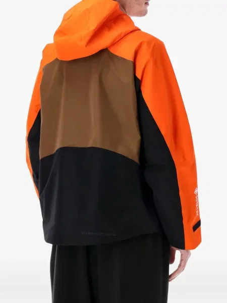 Sweter Nike zamszowy plisowany z nadrukiem brązowy