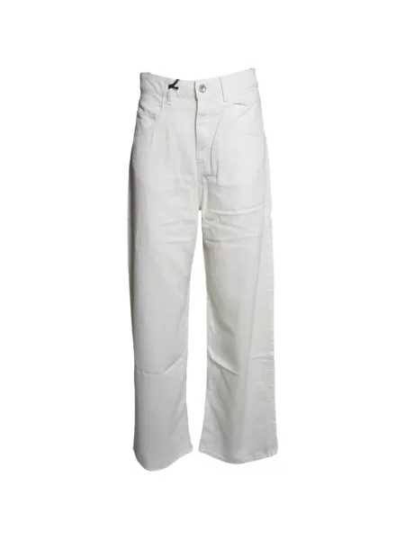 Blugi cu picior larg Icon Denim alb