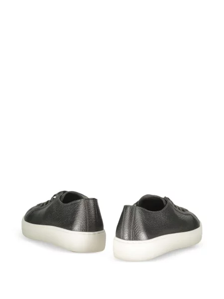 Sneakerși Santoni din piele gri