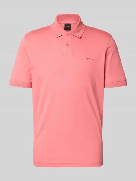 Koszulka polo o kroju regular fit z czystej bawełny model PE_INTERLOCK' Boss Orange