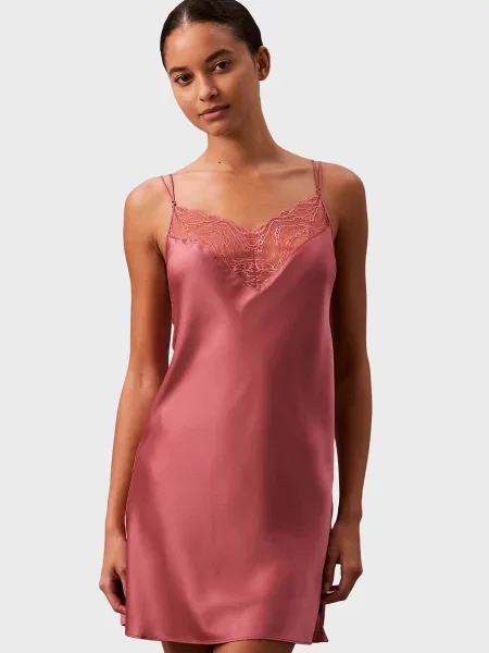 Ночная рубашка Calvin Klein розовая