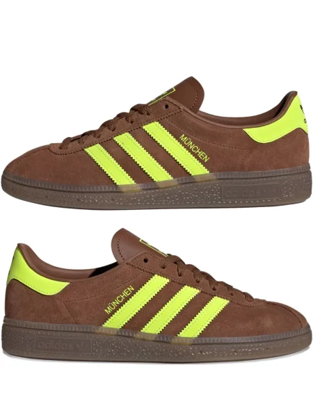 Sneakerși Adidas Superstar cu dungi verde