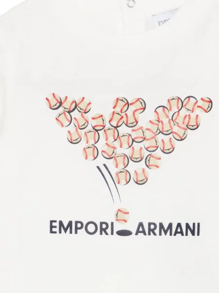 Koszulka dziecięca Emporio Armani biała