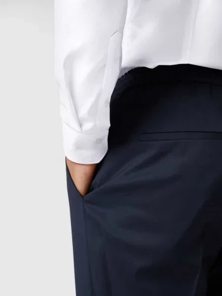 Koszula biznesowa o kroju super slim fit z twillu Olymp No. Six biała