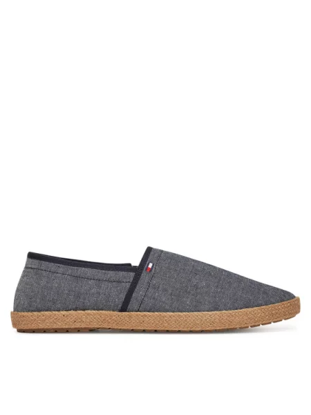 Tommy Hilfiger Espadryle Hilfiger Chambray Espadrille niebieski