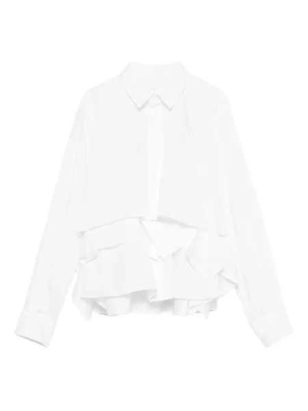 Cămașă Sacai cu volane alb