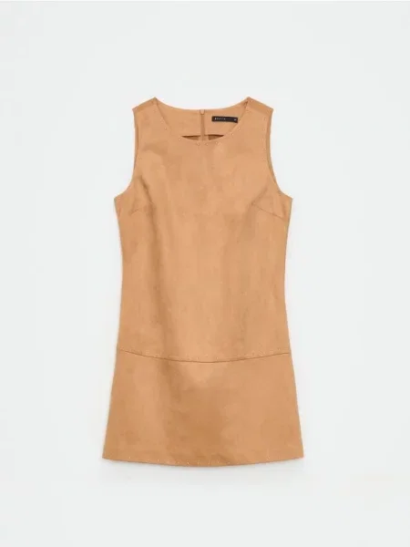 Kostiumas mini mini suknelė Mohito smėlinė