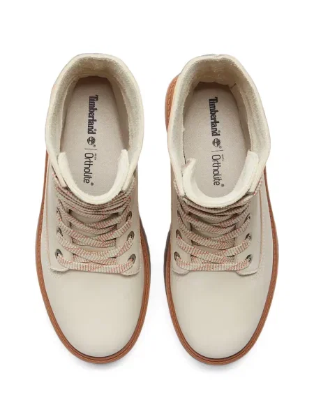Botine Timberland cu șireturi cu platformă din dantelă