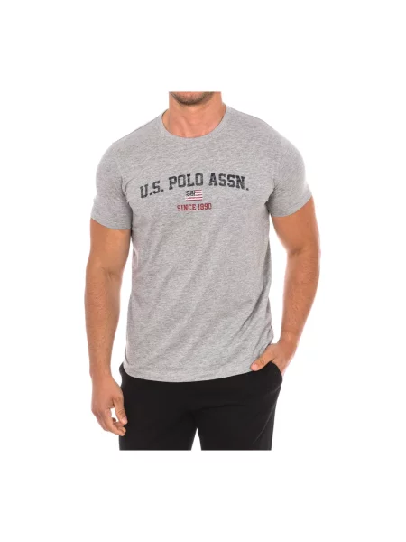 Koszulka polo U.s Polo Assn. z krótkim rękawem szara