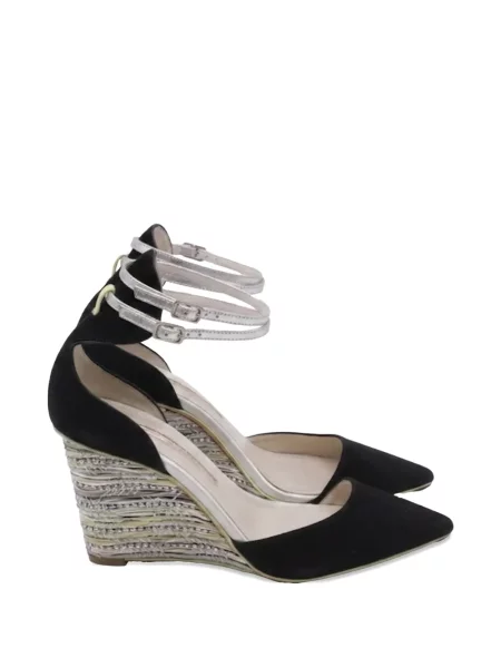 Pantofi cu toc Sophia Webster cu pană cu mărgele negru