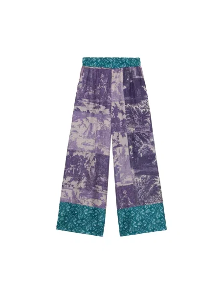 Wielobarwność spodnie Pierre Louis Mascia fioletowe