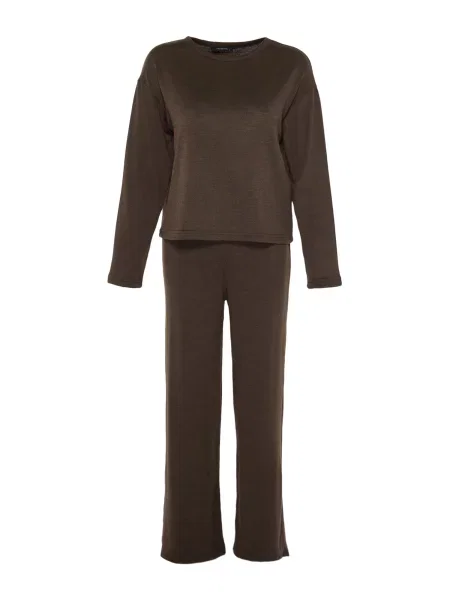 Trendyol Pijama ciocolatiu