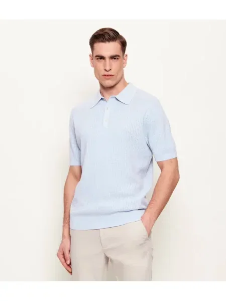 Tricou polo Stenströms albastru