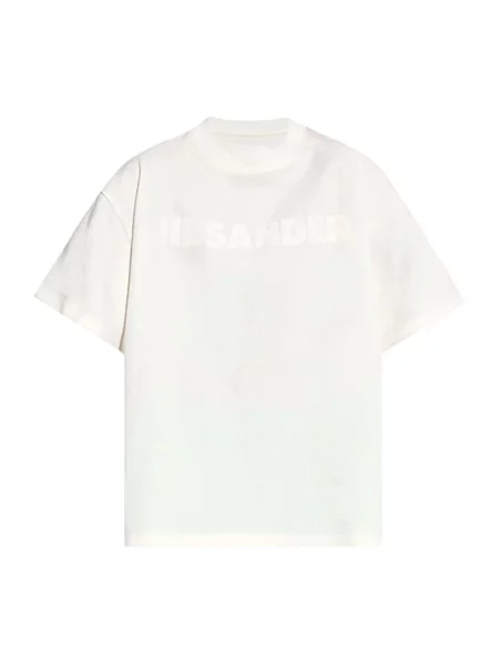 Koszulka Jil Sander z logo biała