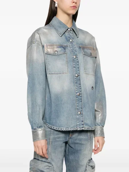 Koszula Palm Angels niebieska