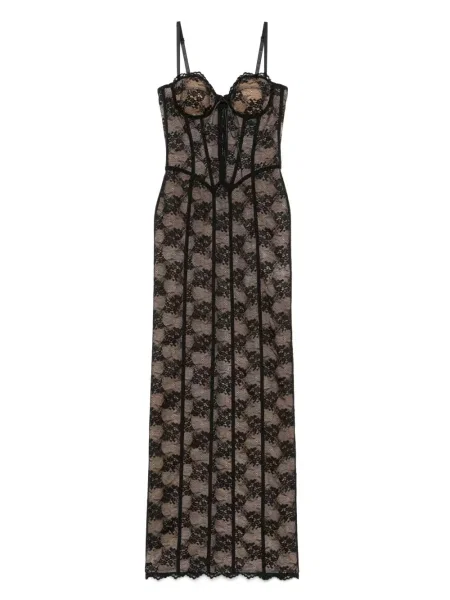 Rochie Giuseppe Di Morabito cu model floral din dantelă negru