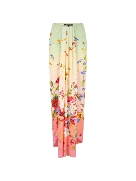 Fustă Roberto Cavalli cu model floral cu imagine