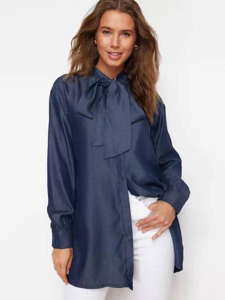 Cămașă Trendyol albastru