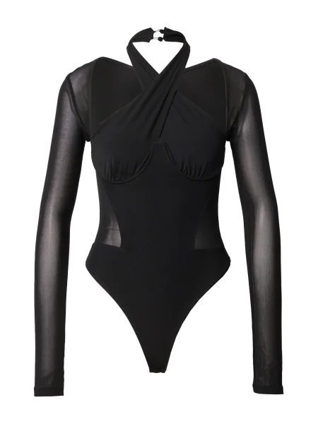 Misspap Košeľové body čierna