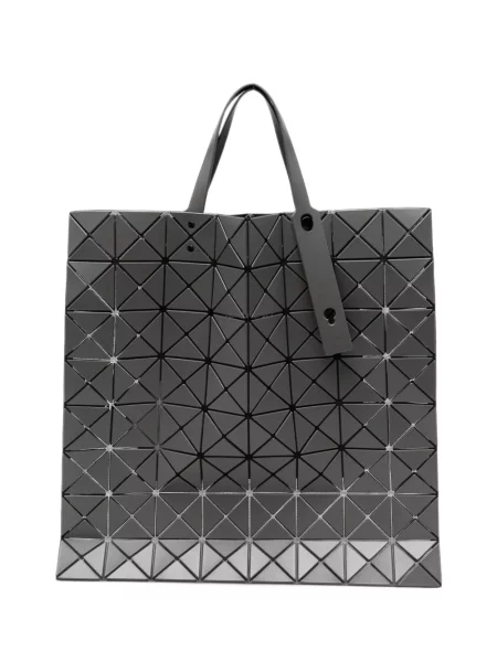 Geantă shopper Bao Bao Issey Miyake cu imprimeu geometric gri