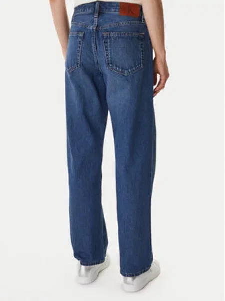 Calvin Klein Jeans Jeans hlače Straight Fit modra