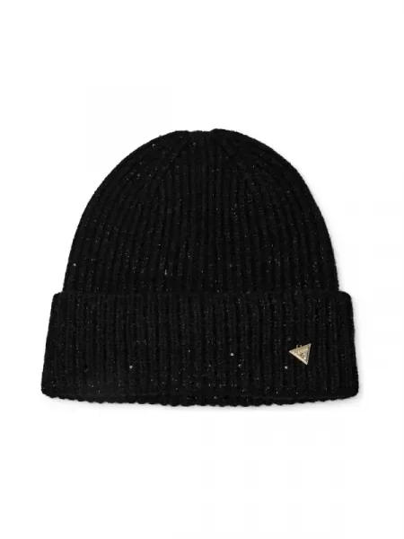 Guess Căciulă LANA cu adaos de lână negru