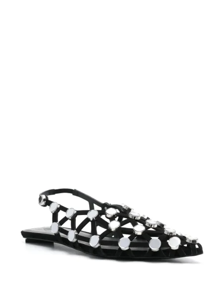 Sandale The Attico slingback negru