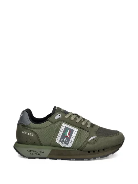 Sneakers Aeronautica Militare με αυτόγραφο πράσινο