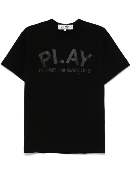 Tricou Comme Des Garcons Play cu imagine negru