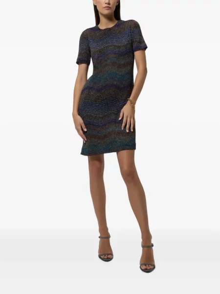 Scurt rochie mini Missoni albastru