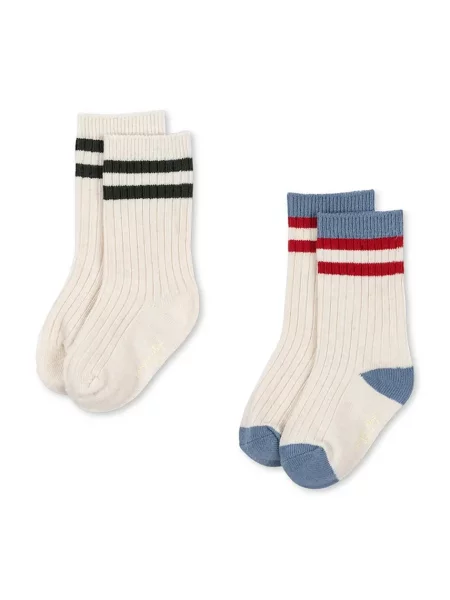 Konges Sløjd ponožky RIB SOCKS béžové