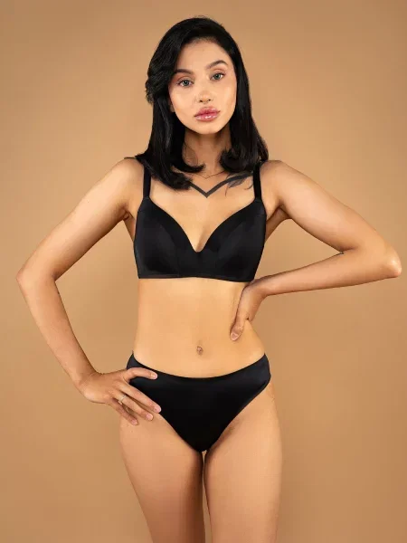 Труси brabrabra Кольоровий комфорт поліамід/еластан чорний